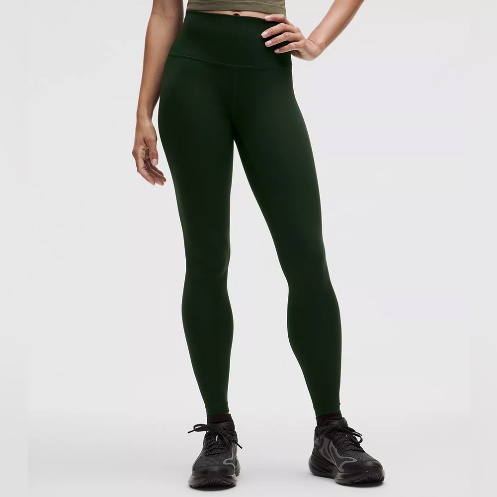 LULULEMON Wunder Train High-Rise Tight 28” – Everlux – Rainforest Green – Size 8